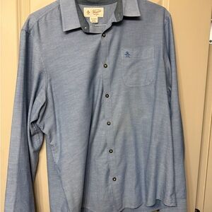 Original Penguin Men's Light Blue Casual Shirt